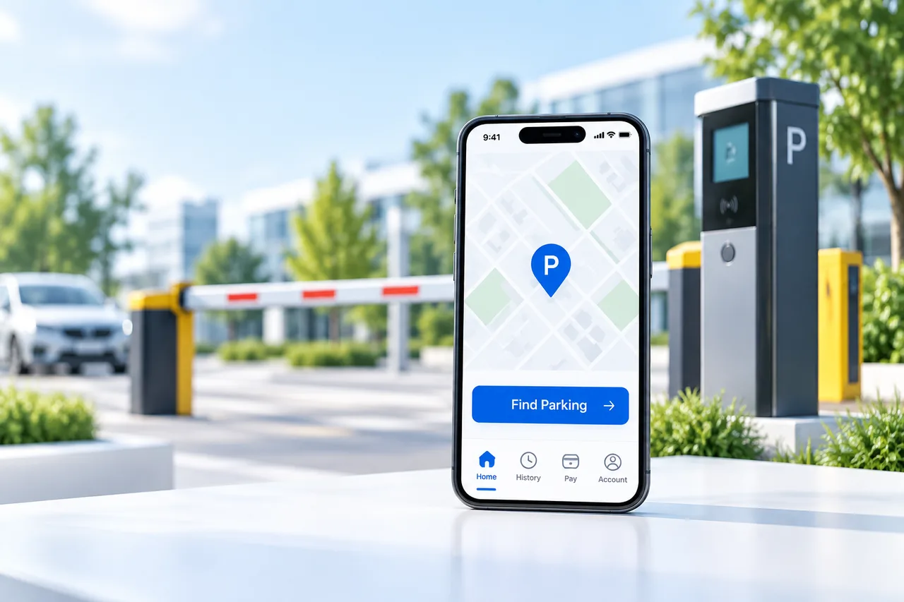 Illustrative Geoparking product interface